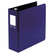 WLJ36449NBL Locking No-Gap Round Ring Binder With Label Holder, 3" Capacity, Dark Blue By WILSON JONES CO.