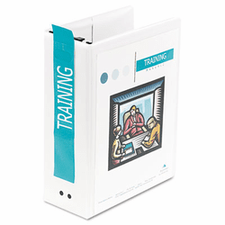 WLJ36549W Hanging View Binder With Fliplock Post Mechanism, 3" Capacity, White By WILSON JONES CO.