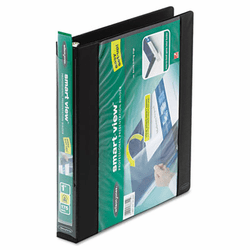 WLJ36611 Smart-View Vinyl Round Ring View Binder, 1" Capacity, Black By WILSON JONES CO.