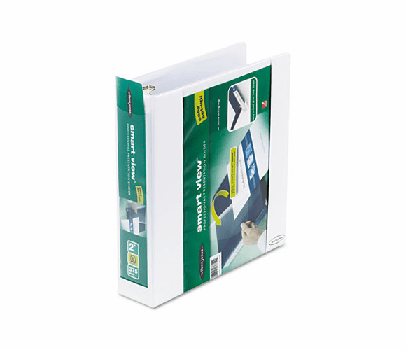 WLJ36620 Smart-View Vinyl Round Ring View Binder, 2" Capacity, White By WILSON JONES CO.