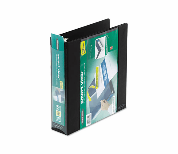 WLJ36621 Smart-View Vinyl Round Ring View Binder, 2" Capacity, Black By WILSON JONES CO.