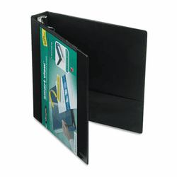 WLJ36641 Smart-View Vinyl Round Ring View Binder, 1-1/2" Capacity, Black By WILSON JONES CO.