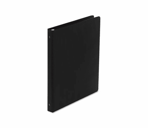WLJ36813NB Basic Vinyl Round Ring Binder, 1/2" Capacity, Black By WILSON JONES CO.