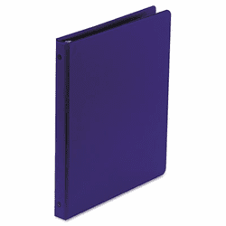 WLJ36813NBL Basic Vinyl Round Ring Binder, 1/2" Capacity, Dark Blue By WILSON JONES CO.