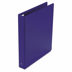 WLJ36814NBL Basic Vinyl Round Ring Binder, 1" Capacity, Dark Blue By WILSON JONES CO.