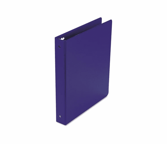 WLJ36814NBL Basic Vinyl Round Ring Binder, 1" Capacity, Dark Blue By WILSON JONES CO.