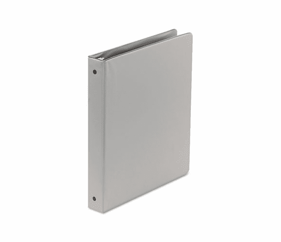 WLJ36814NM Basic Vinyl Round Ring Binder, 1" Capacity, Gray By WILSON JONES CO.