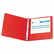 WLJ36814NR Basic Vinyl Round Ring Binder, 1" Capacity, Red By WILSON JONES CO.