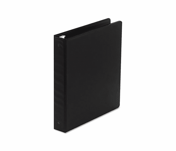 WLJ36834NB Basic Vinyl Round Ring Binder, 1-1/2" Capacity, Black By WILSON JONES CO.