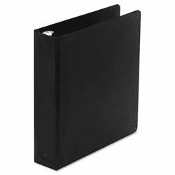 WLJ36844NB Basic Vinyl Round Ring Binder, 2" Capacity, Black By WILSON JONES CO.
