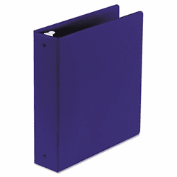 WLJ36844NBL Basic Vinyl Round Ring Binder, 2" Capacity, Dark Blue By WILSON JONES CO.