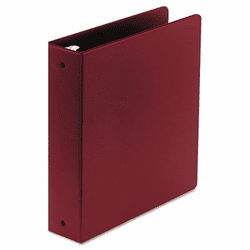 WLJ36844NC Basic Vinyl Round Ring Binder, 2" Capacity, Burgundy By WILSON JONES CO.