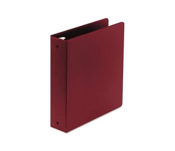 WLJ36844NC Basic Vinyl Round Ring Binder, 2" Capacity, Burgundy By WILSON JONES CO.