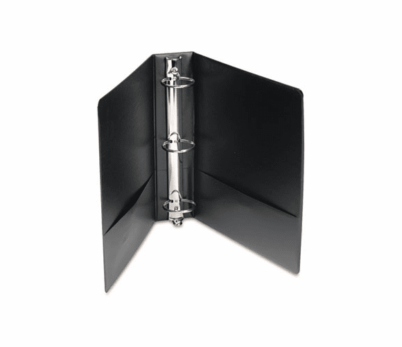 WLJ36844NHB Basic Vinyl Round Ring Binder With Label Holder, 2" Capacity, Black By WILSON JONES CO.