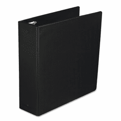 WLJ36849NB Basic Vinyl Round Ring Binder, 3" Capacity, Black By WILSON JONES CO.