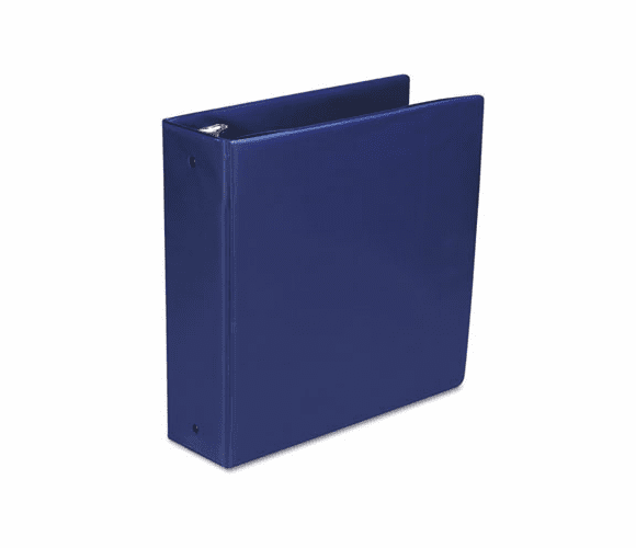 WLJ36849NBL Basic Vinyl Round Ring Binder, 3" Capacity, Dark Blue By WILSON JONES CO.