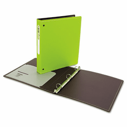 WLJ38204 Foam Polypropylene Ring Binder, 11 x 8-1/2, 1" Capacity, Green By WILSON JONES CO.