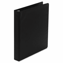 WLJ38314B Basic Vinyl D-Ring Binder, 1" Capacity, Black By WILSON JONES CO.