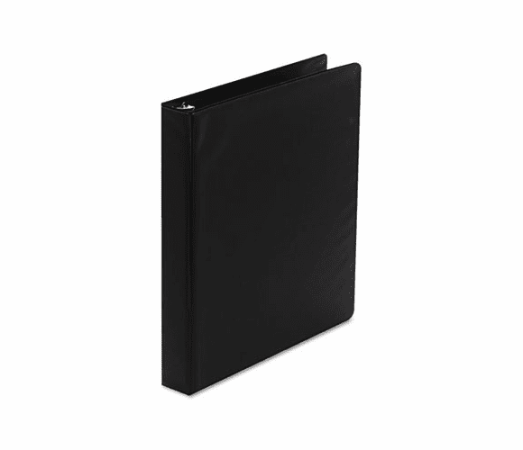 WLJ38314B Basic Vinyl D-Ring Binder, 1" Capacity, Black By WILSON JONES CO.