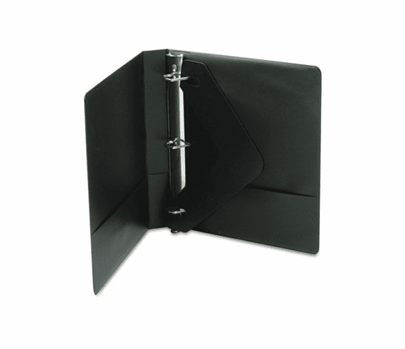 WLJ38314NHB Basic Vinyl D-Ring Binder With Label Holder, 1" Capacity, Black By WILSON JONES CO.