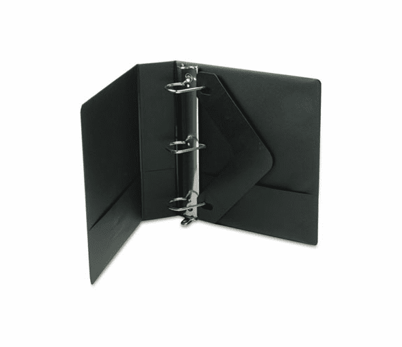 WLJ38344NHB Basic Vinyl D-Ring Binder With Label Holder, 2" Capacity, Black By WILSON JONES CO.