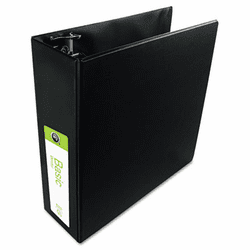 WLJ38349B Basic Vinyl D-Ring Binder, 3" Capacity, Black By WILSON JONES CO.