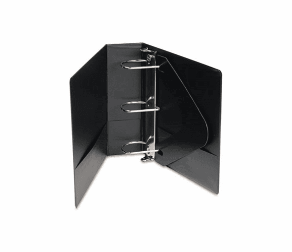 WLJ38354NB Basic Vinyl D-Ring Binder With Label Holder, 4" Capacity, Black By WILSON JONES CO.