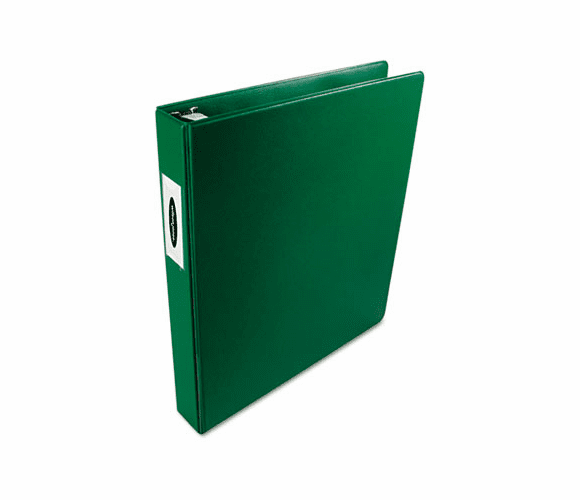 WLJ38414G Heavy-Duty No-Gap D-Ring Binder With Label Holder, 1" Capacity, Hunter Green By WILSON JONES CO.