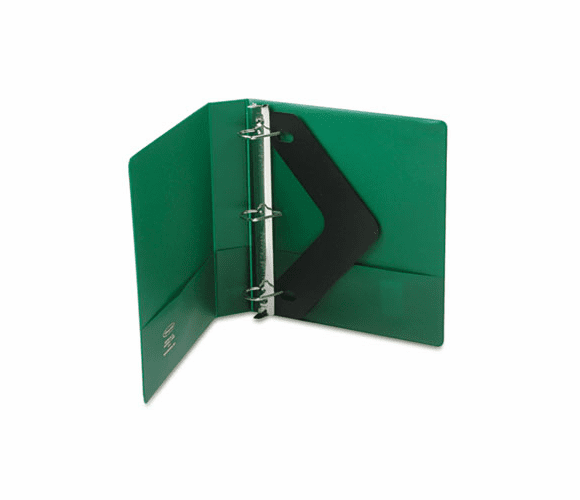 WLJ38434G Heavy-Duty No-Gap D-Ring Binder With Label Holder, 1-1/2" Capacity, Hunter Green By WILSON JONES CO.
