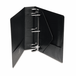 WLJ38444B Heavy-Duty No-Gap D-Ring Binder With Label Holder, 2" Capacity, Black By WILSON JONES CO.
