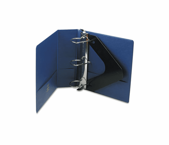 WLJ38449BL Heavy-Duty No-Gap D-Ring Binder With Label Holder, 3" Capacity, Dark Blue By WILSON JONES CO.