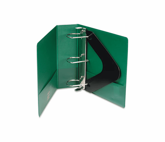 WLJ38449G Heavy-Duty No-Gap D-Ring Binder With Label Holder, 3" Capacity, Hunter Green By WILSON JONES CO.