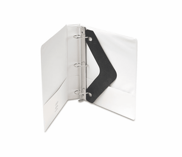 WLJ38534W Heavy-Duty D-Ring Vinyl View Binder, 1-1/2" Capacity, White By WILSON JONES CO.
