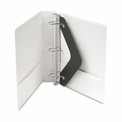 WLJ38634W Basic D-Ring Vinyl View Binder, 1-1/2" Capacity, White By WILSON JONES CO.