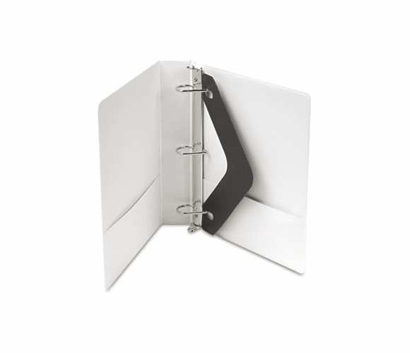 WLJ38634W Basic D-Ring Vinyl View Binder, 1-1/2" Capacity, White By WILSON JONES CO.