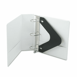 WLJ38649W Basic D-Ring Vinyl View Binder, 3" Capacity, White By WILSON JONES CO.