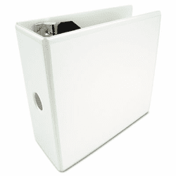 WLJ38650W Basic D-Ring View Binder, 11 x 8 1/2, 5" Capacity, White By WILSON JONES CO.