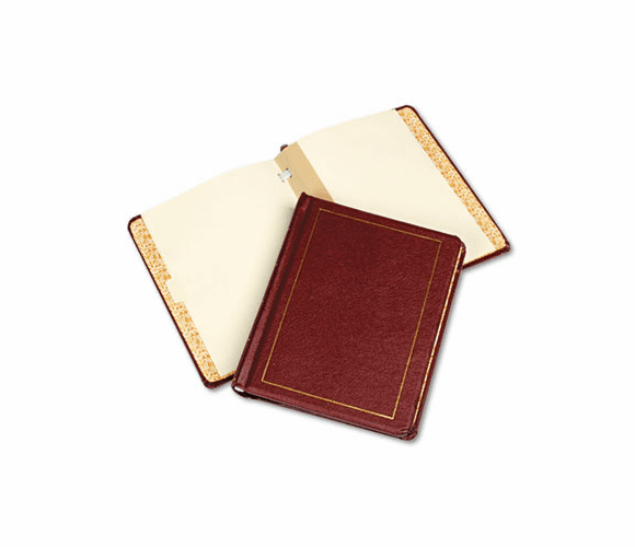 WLJ39611 Three-Post Binder for Corporation Minute Sheets, 11 x 8-1/2, Red By WILSON JONES CO.