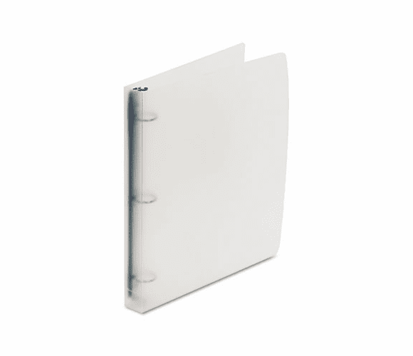 WLJ40755 Translucent Poly Round Ring Binder, 1" Capacity, Clear By WILSON JONES CO.