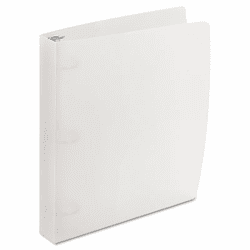 WLJ40775 Translucent Poly Round Ring Binder, 1-1/2" Capacity, Clear By WILSON JONES CO.