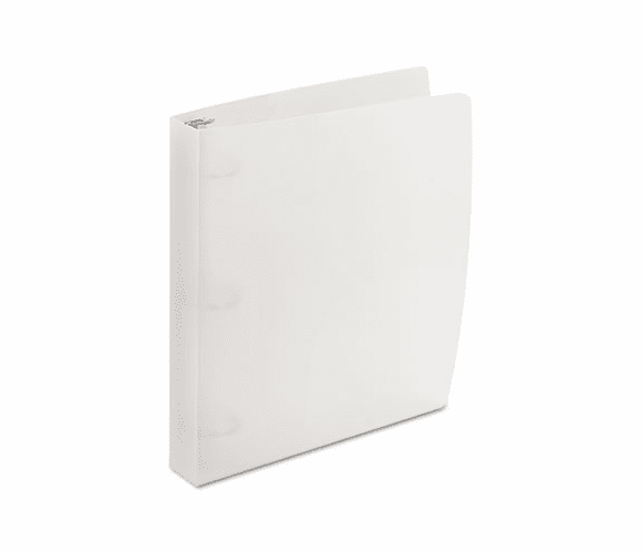 WLJ40775 Translucent Poly Round Ring Binder, 1-1/2" Capacity, Clear By WILSON JONES CO.