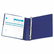 WLJ43345 Print-Won't-Stick Flexible Poly Round Ring View Binder, 1" Capacity, Blue By WILSON JONES CO.