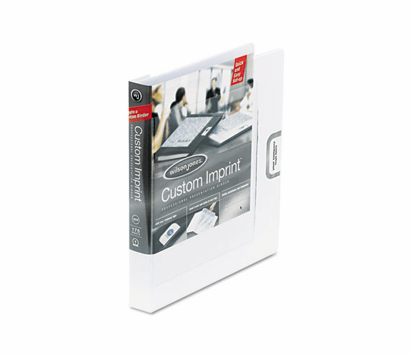 WLJ46101 Custom Imprint Presentation Binder, 1" Capacity, White By WILSON JONES CO.
