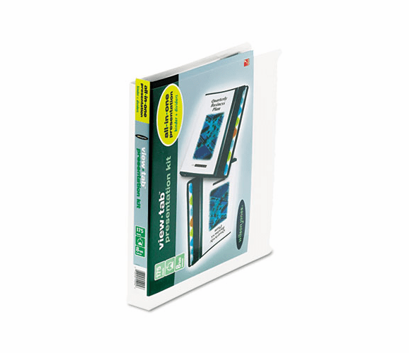WLJ55094 View-Tab Round Ring Presentation Binder, 8-Tab Style, 1" Capacity, White By WILSON JONES CO.