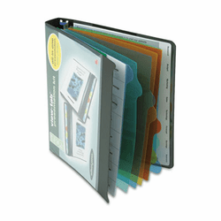 WLJ55095 View-Tab Round Ring Presentation Binder, 8-Tab Style, 1" Capacity, Black By WILSON JONES CO.