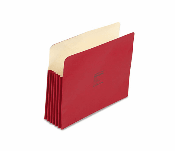 WLJ66R ColorLife 5 1/4 Inch Expansion Pocket, Straight Tab, Letter, Red, 10/Box By WILSON JONES CO.