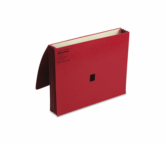 WLJ7194R ColorLife Three Inch Expansion Wallets with Velcro Gripper, Letter, Red By WILSON JONES CO.