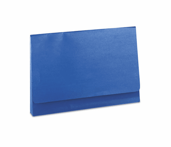 WLJ7224BL ColorLife Three Inch Expansion Wallets with Velcro Gripper, Legal, Dark Blue By WILSON JONES CO.