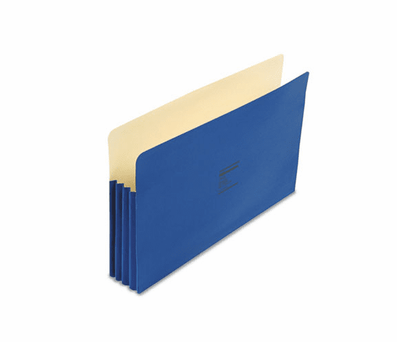 WLJ74BL ColorLife 3 1/2 Inch Expansion Pocket, Straight Tab, Legal, Dark Blue, 25/Box By WILSON JONES CO.