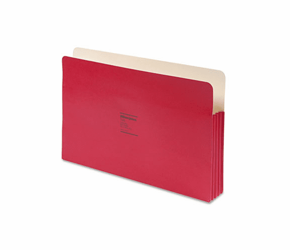 WLJ74R ColorLife 3 1/2 Inch Expansion File Pocket, Straight Tab, Legal, Red, 25/Box By WILSON JONES CO.